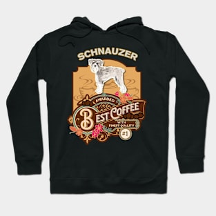 Schnauzer Best Coffee - Dog Owner Coffee Lover Gifts Hoodie